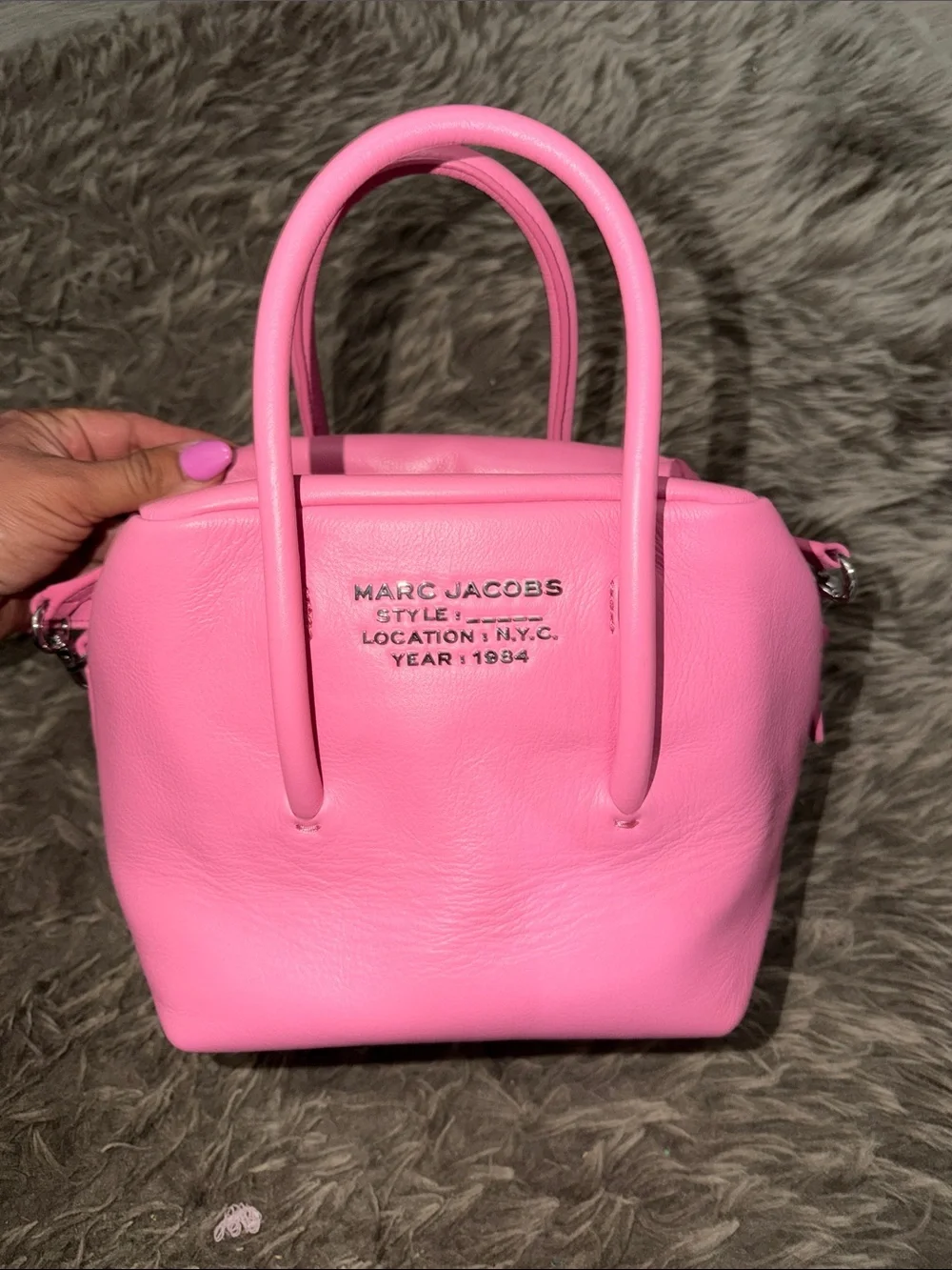 Marc Jacobs Pink Calfskin The Duet Mini Satchel Morning Glory